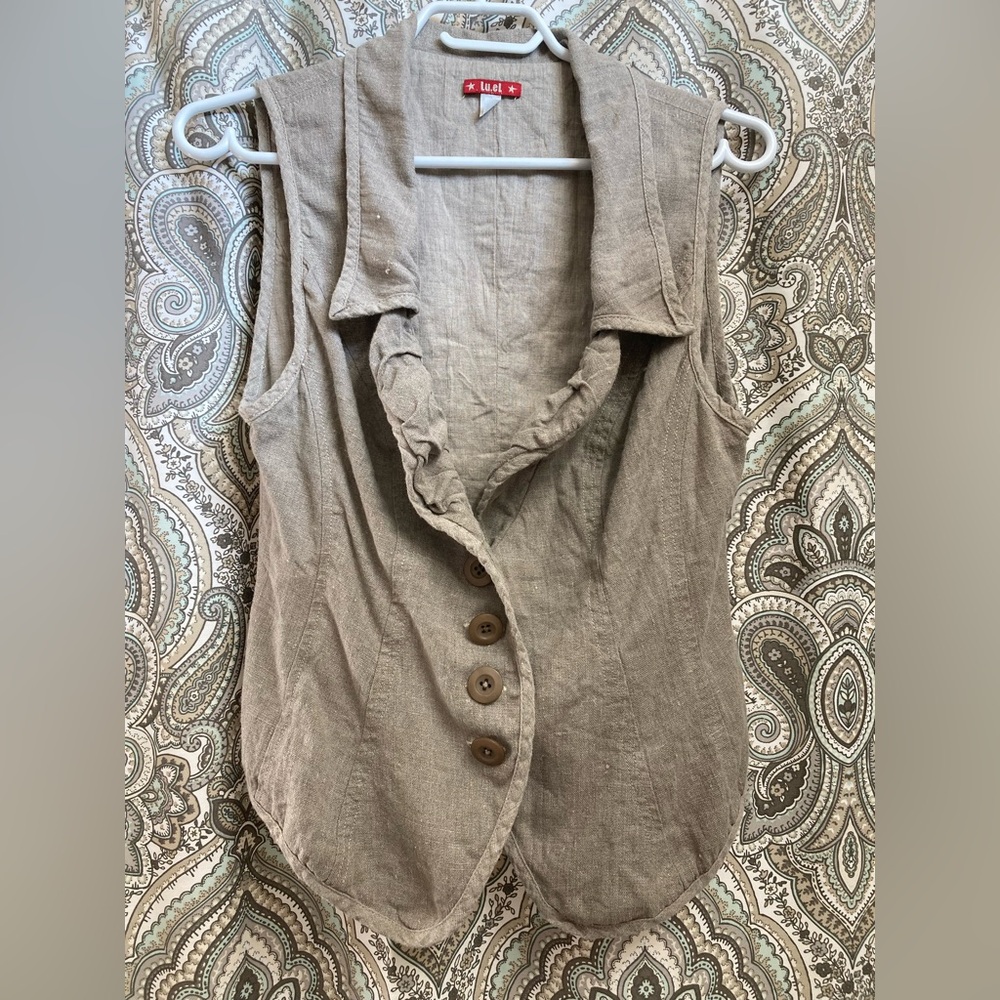 100% Linen Vest